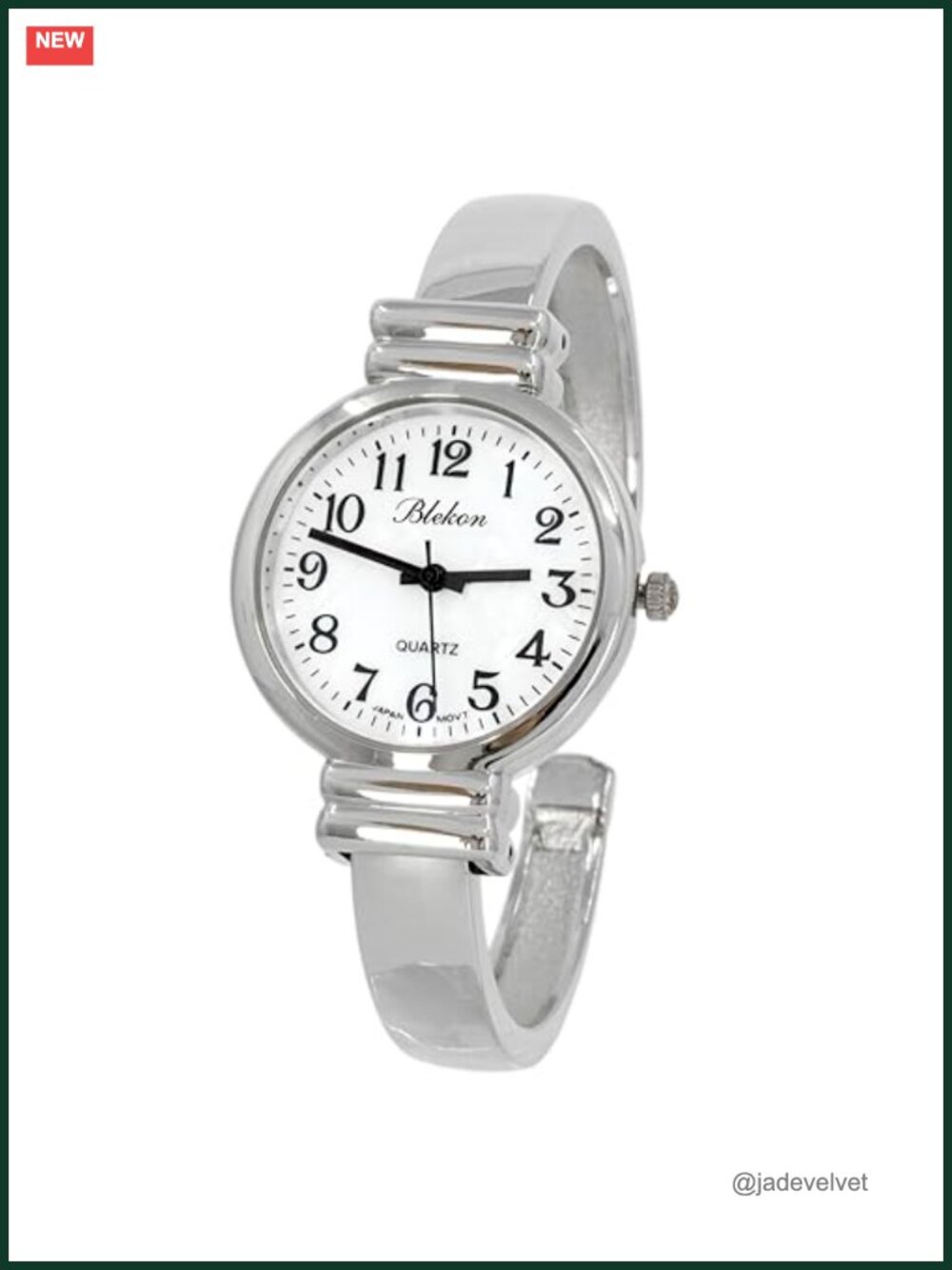 Women's Classic Easy Read Bangle Cuff Watch Japanese Quartz 28mm